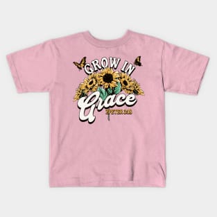 Grow in Grace Christian Women Kids T-Shirt